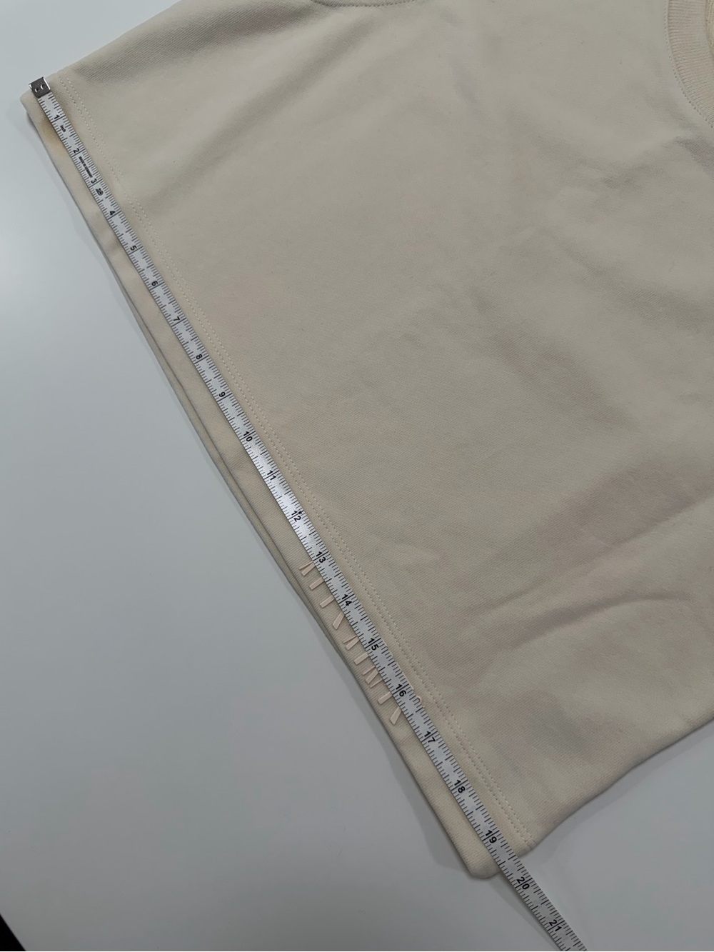 All Saints Cream Cropped Muscle Tank - Picture 8 of 8